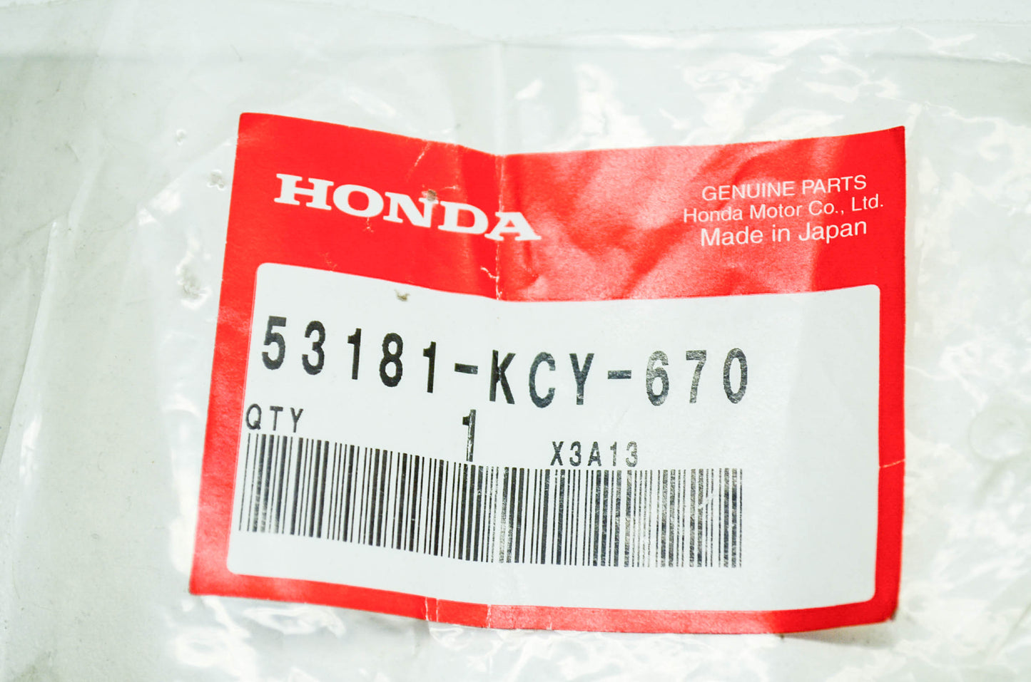 OEM Honda 53181-KCY-670 Guard Setting Plate NOS