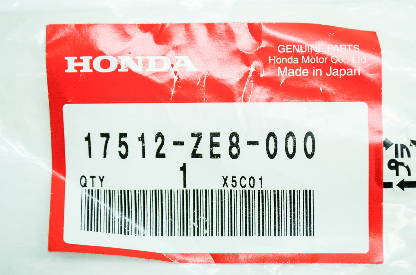 OEM Honda 17512-ZE8-000 Fuel Tube NOS