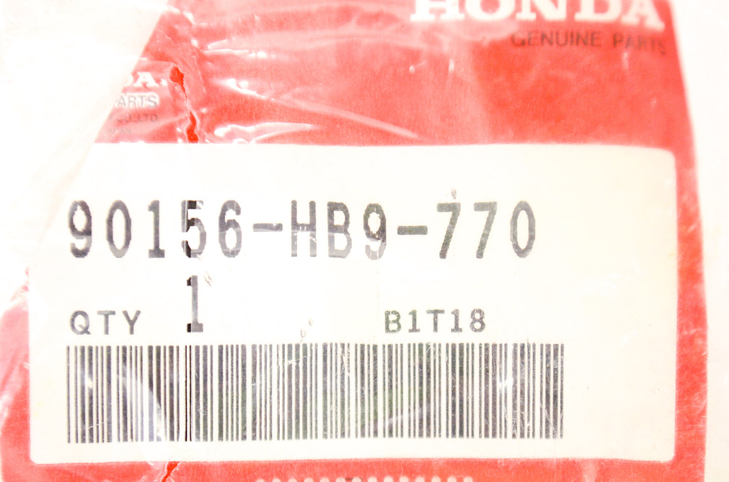 OEM Honda 90156-HB9-770 Flange Bolt 8x18.5 NOS