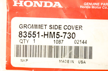 OEM Honda 83551-HM5-730 Side Cover Grommet NOS