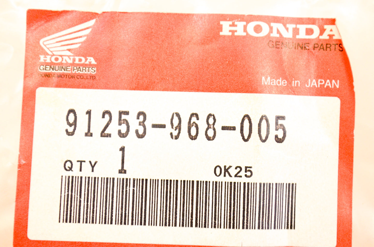 OEM Honda 91253-968-005 Dust Seal (45X65X15) NOS
