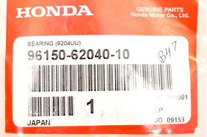OEM Honda 96150-62040-10 Bearing 6204UU NOS