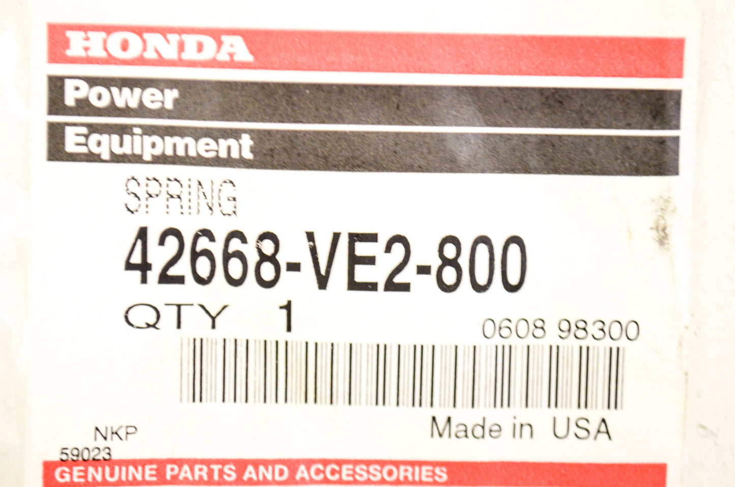 New OEM Honda Spring NOS