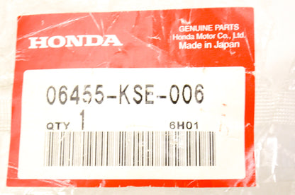OEM Honda 06455-KSE-006 Front Pad Set NOS