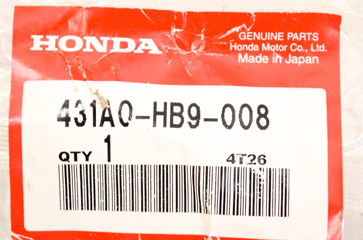 OEM Honda 431A0-HB9-008 Brake Pad Kit NOS
