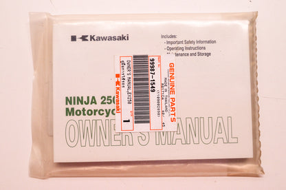 OEM Kawasaki 99987-1549 Owner's Manual EX250J NOS
