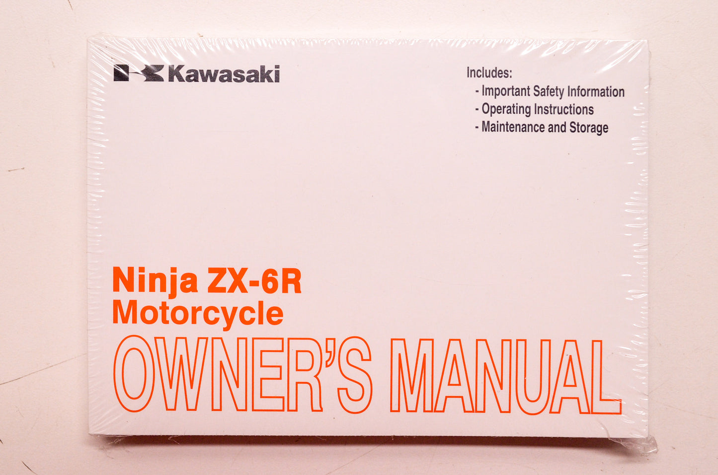 OEM Kawasaki 99987-1709 Owner's Manual ZX600RCF NOS