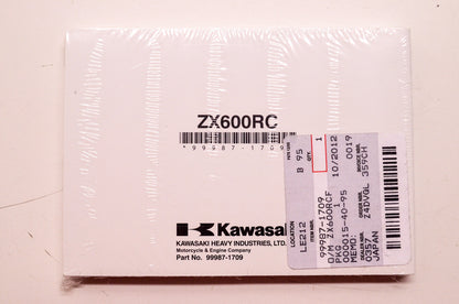 OEM Kawasaki 99987-1709 Owner's Manual ZX600RCF NOS