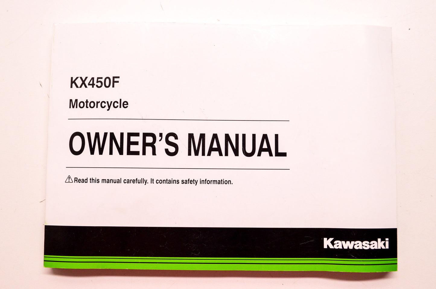 OEM Kawasaki 99987-1839 Owner's Manual KX450FFF