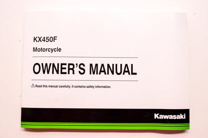 OEM Kawasaki 99987-1839 Owner's Manual KX450FFF