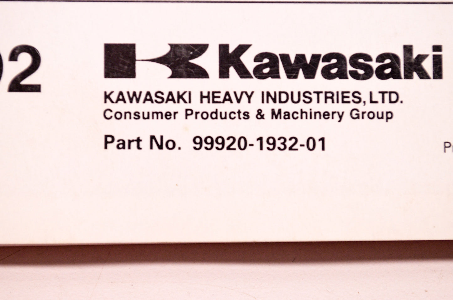 OEM Kawasaki Prairie 400 4x4 ATV Owner's Manual