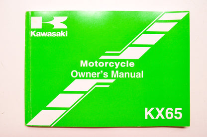OEM Kawasaki 99987-1185 Owner's Manual KX65A5