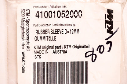 OEM KTM 41001052000 Rubber Sleeve D=12mm Qty 3 NOS