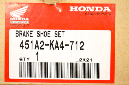 OEM Honda 451A2-KA4-712 Brake Shoe Kit NOS