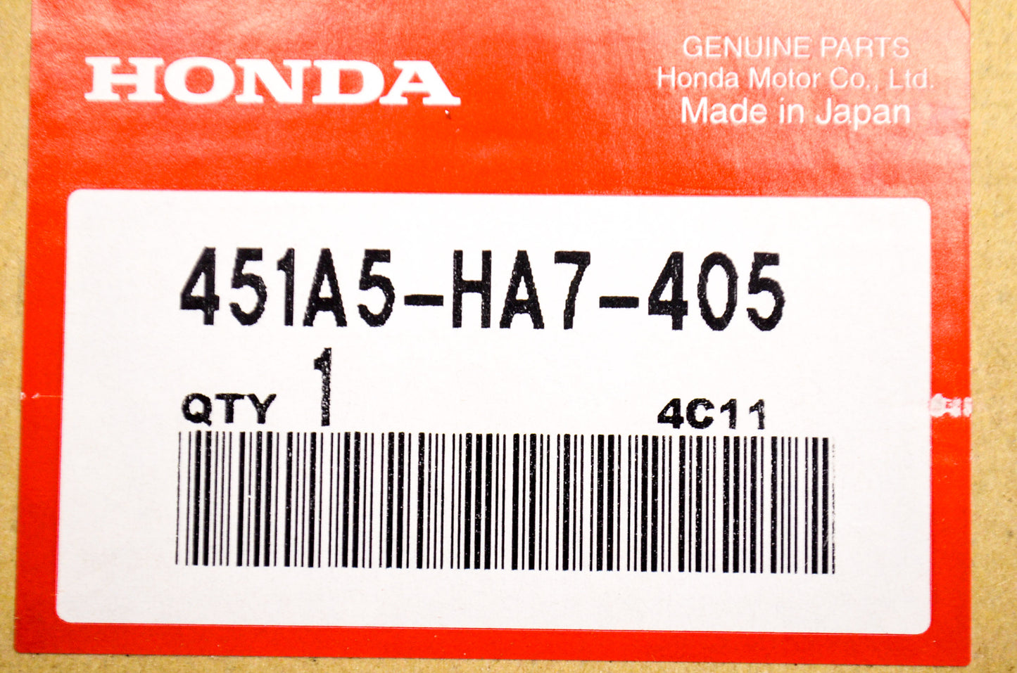 New OEM Honda 451A5-HA7-405 Brake Shoe Set NOS