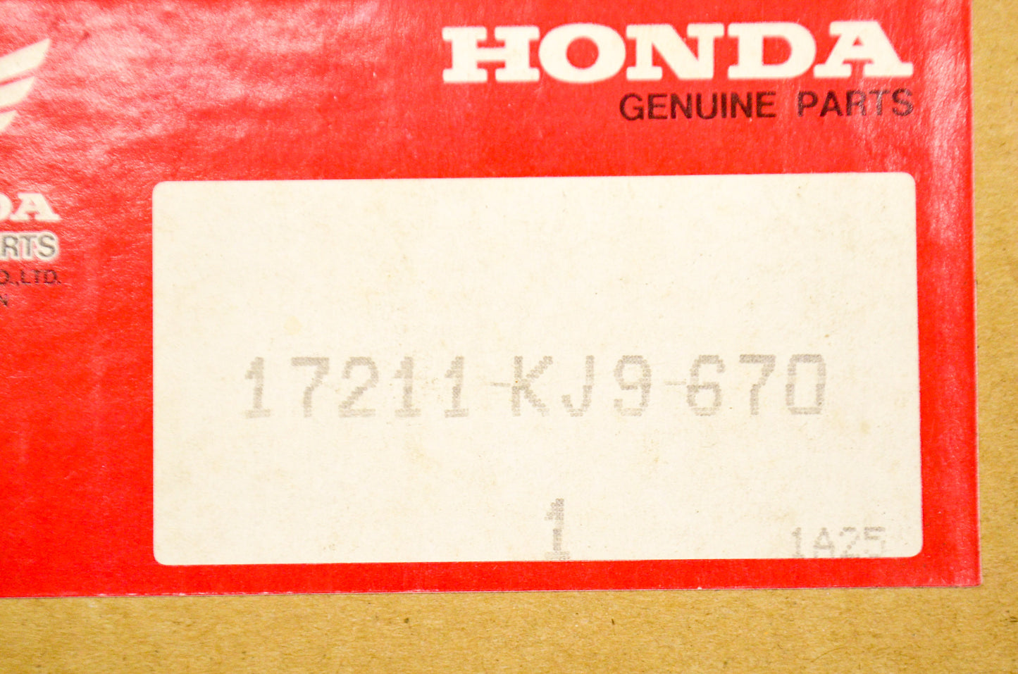 OEM Honda 17211-KJ9-670 Air Cleaner Element NOS