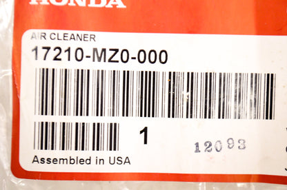OEM Honda 17210-MZ0-000 Air Cleaner NOS
