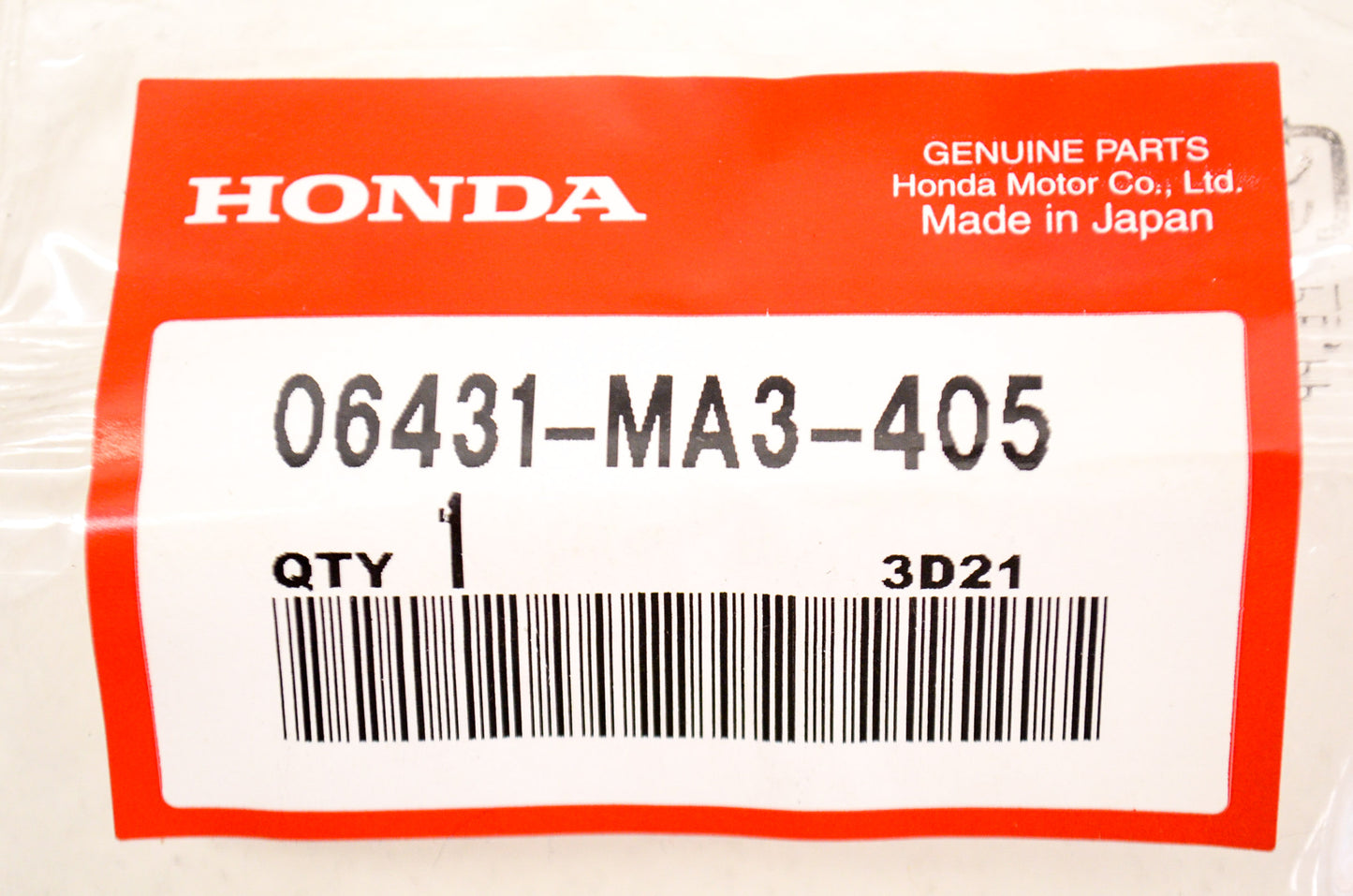 OEM Honda 06431-MA3-405 Piston Seal Set NOS