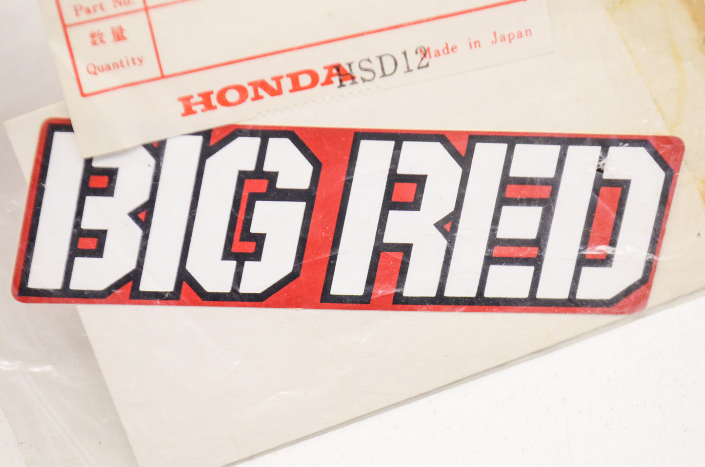 OEM Honda 87121-969-000 Right Side Label
