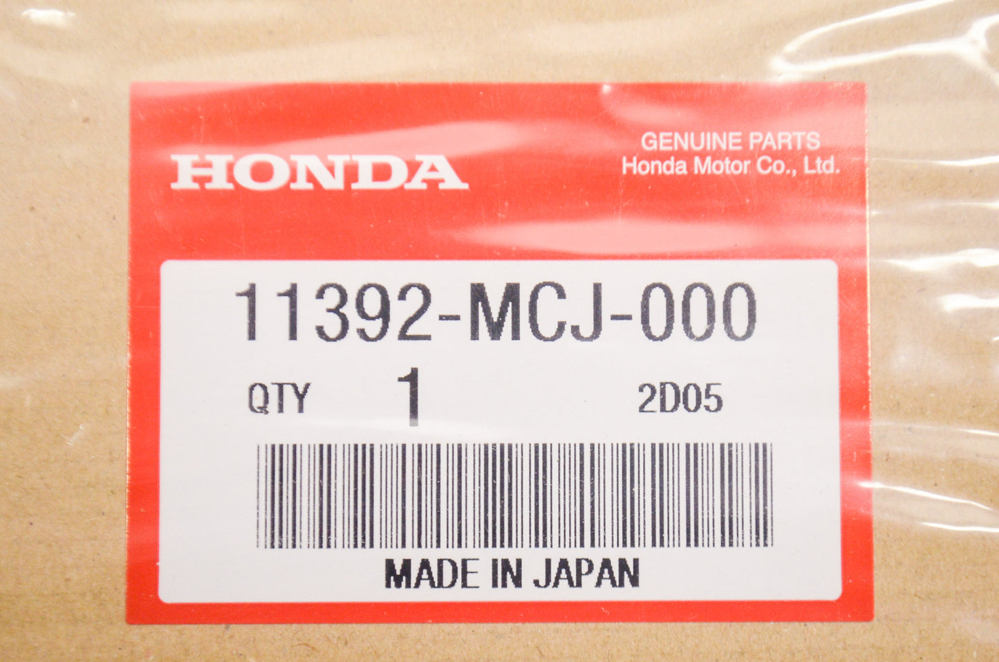 OEM Honda 11392-MCJ-000 Gasket NOS
