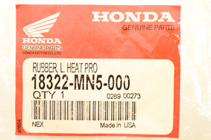 OEM Honda 18322-MN5-000 Left Rubber NOS