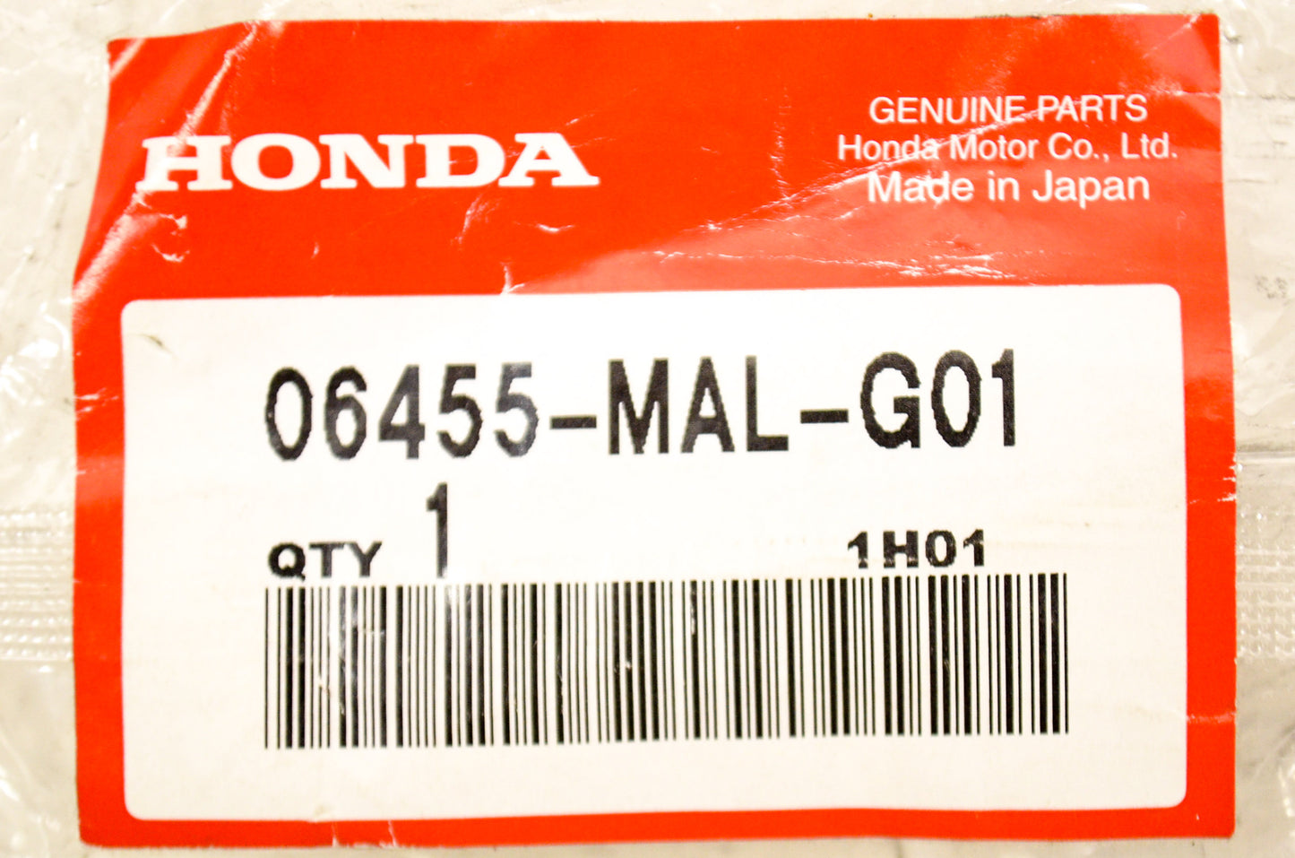 OEM Honda 06455-MAL-G01 Front Pad Set NOS