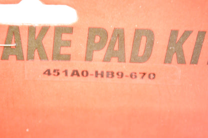 OEM Honda 451A0-HB9-670 Brake Pad Kit NOS