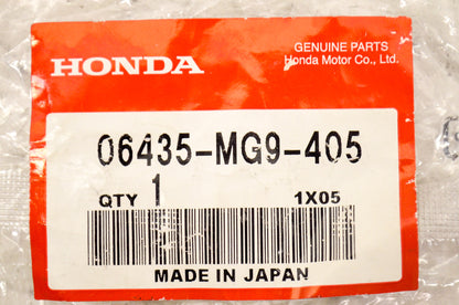 OEM Honda 06435-MG9-405 Brake Pad Set NOS