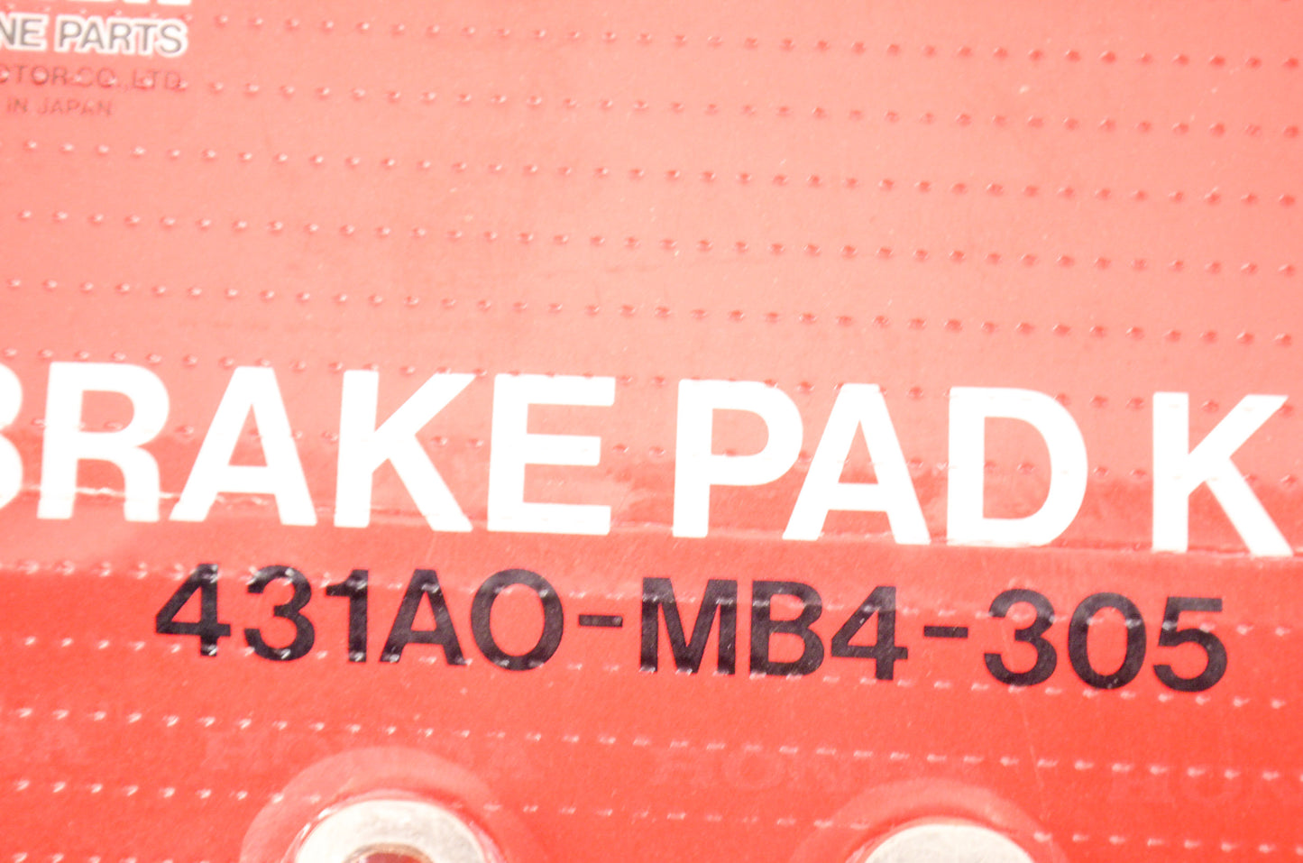 OEM Honda 431A0-MB4-305 Brake Pad Kit NOS