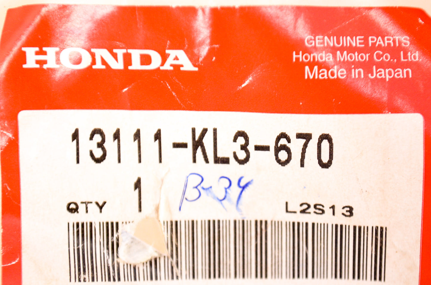 New OEM Honda 13111-KL3-670 Piston Pin NOS