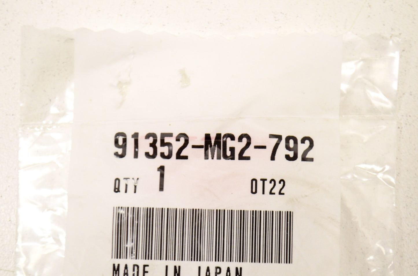 OEM Honda 91352-MG2-792 O-Ring (39.5X2.6) NOS