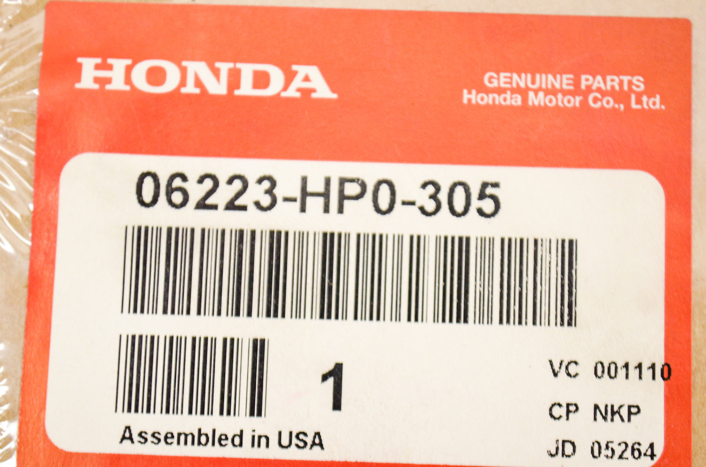 OEM Honda 06223-HP0-305 Clutch Replacement Kit NOS
