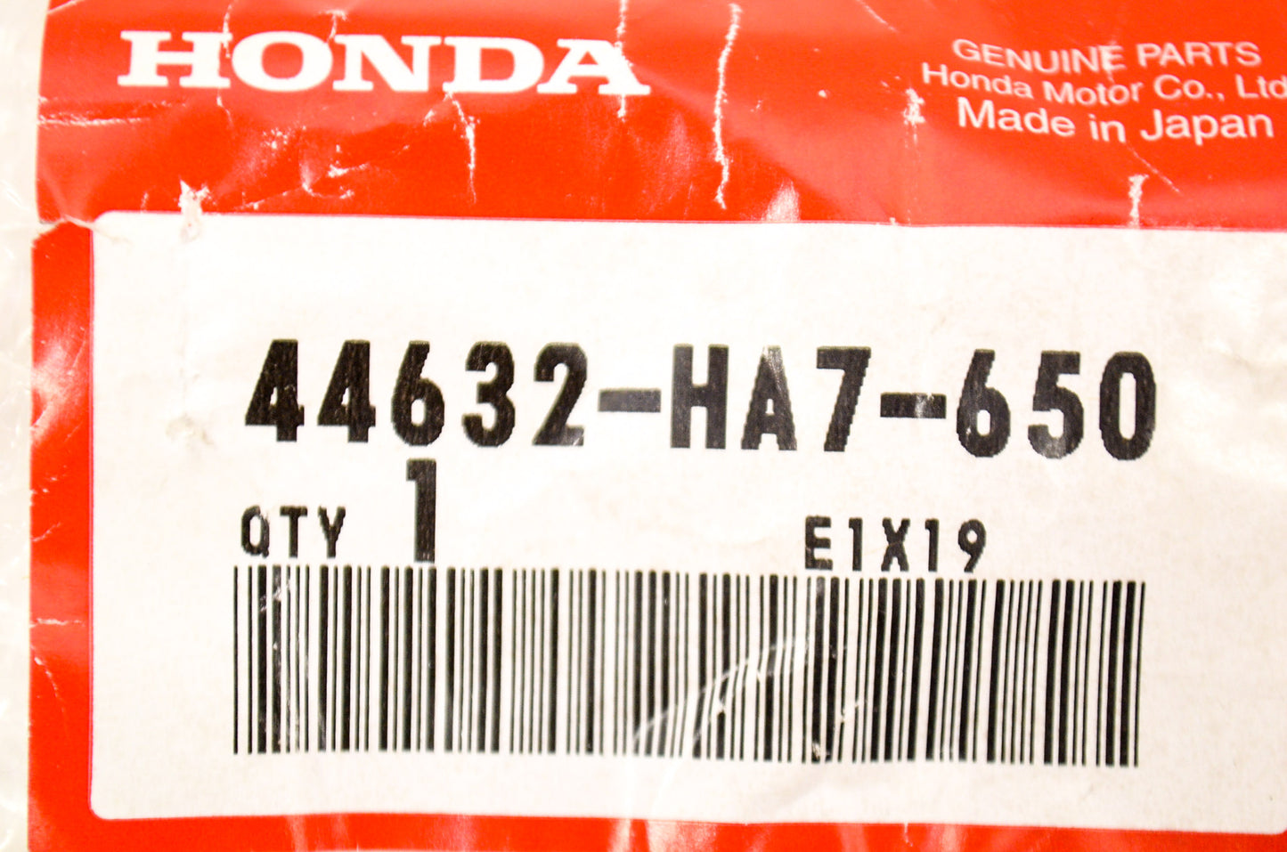 OEM Honda 44632-HA7-650 Adjusting Hole Plug NOS