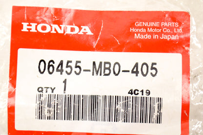 OEM Honda 06455-MB0-405 Brake Pad Set NOS