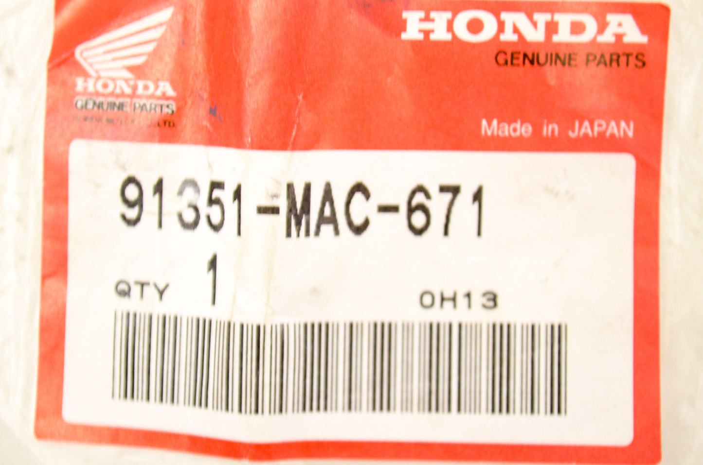 OEM Honda 91351-MAC-671 Dust Seal (16X26X3) NOS