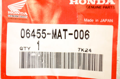 OEM Honda 06455-MAT-006 Front Pad Set NOS