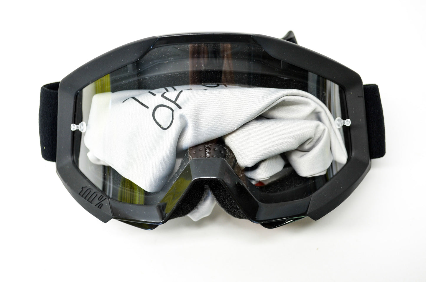New 100 Percent The Strata Jr Youth Goliath Clear Lens Goggle NOS