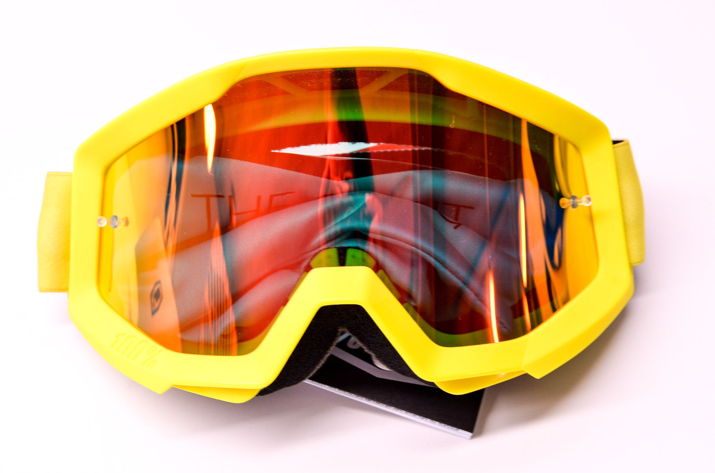 New 100 Percent The Strata Sunny Days Mirror Red Lens Goggle NOS
