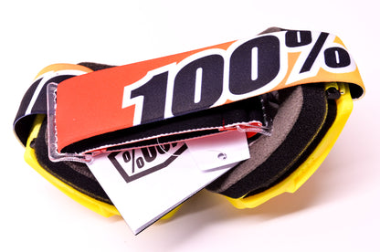 New 100 Percent The Strata Sunny Days Mirror Red Lens Goggle NOS