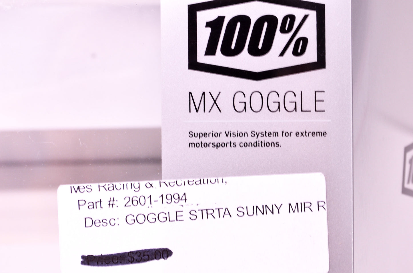 New 100 Percent The Strata Sunny Days Mirror Red Lens Goggle NOS