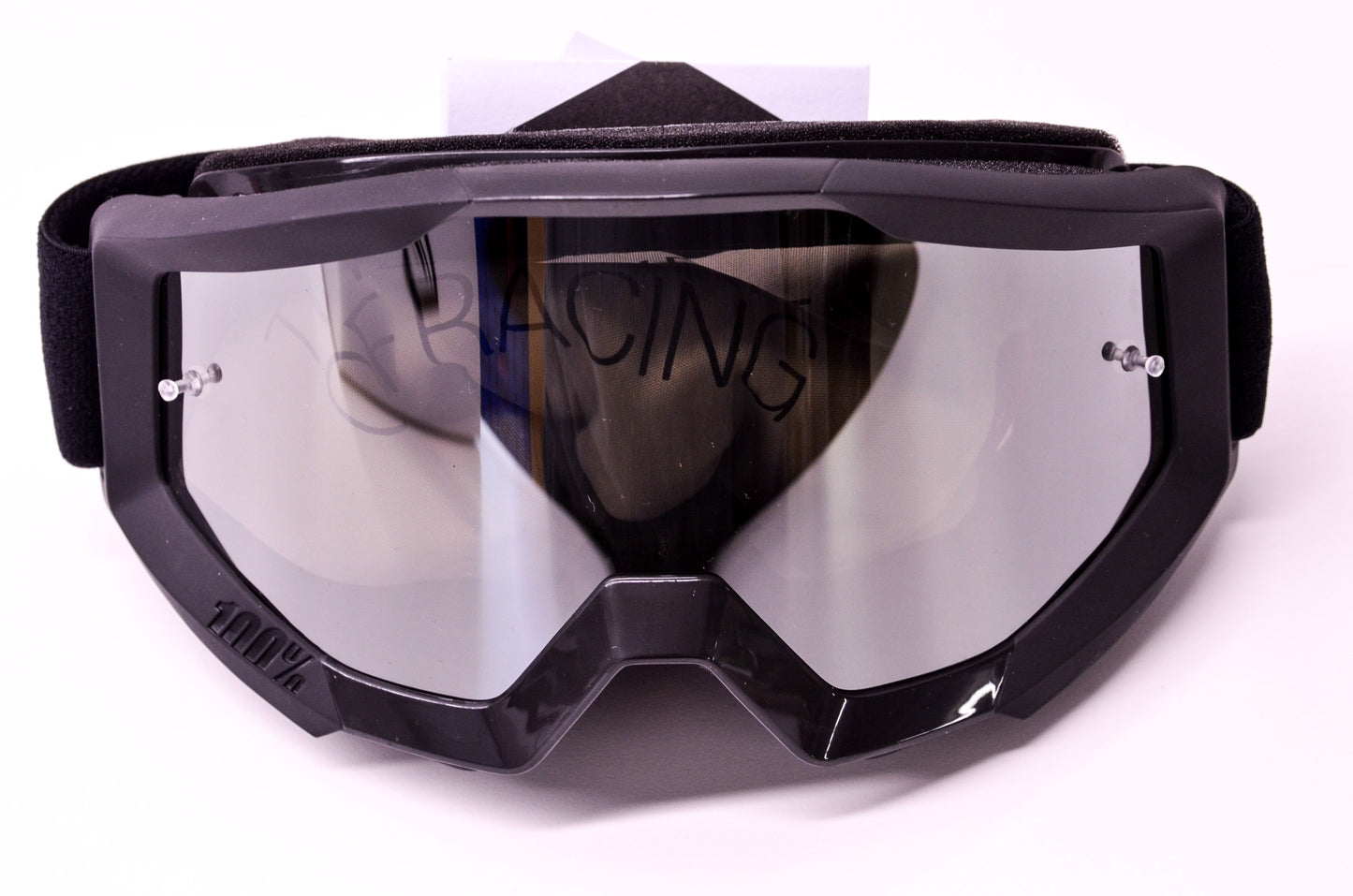 New 100 Percent The Strata Goliath Mirror Silver Lens Goggle NOS