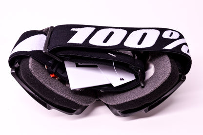 New 100 Percent The Strata Goliath Mirror Silver Lens Goggle NOS