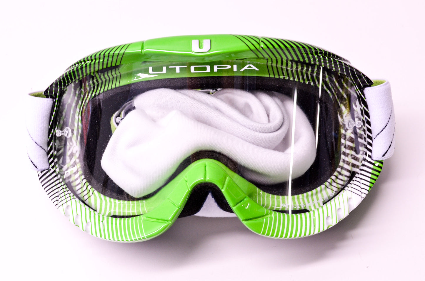 Utopia SLMP-GFS-121 Slmp-Gfs-121 Slayer Pro Green Fade Stripes Goggle NOS