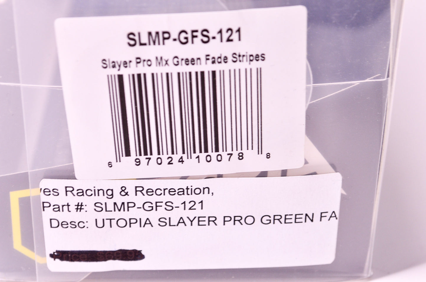 Utopia SLMP-GFS-121 Slmp-Gfs-121 Slayer Pro Green Fade Stripes Goggle NOS