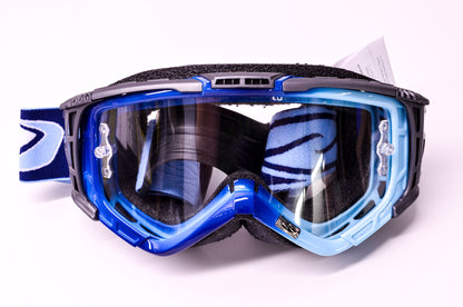 New Smith Intake Sweat X Moto Series Clear Lens Navy Sky Goggle NOS
