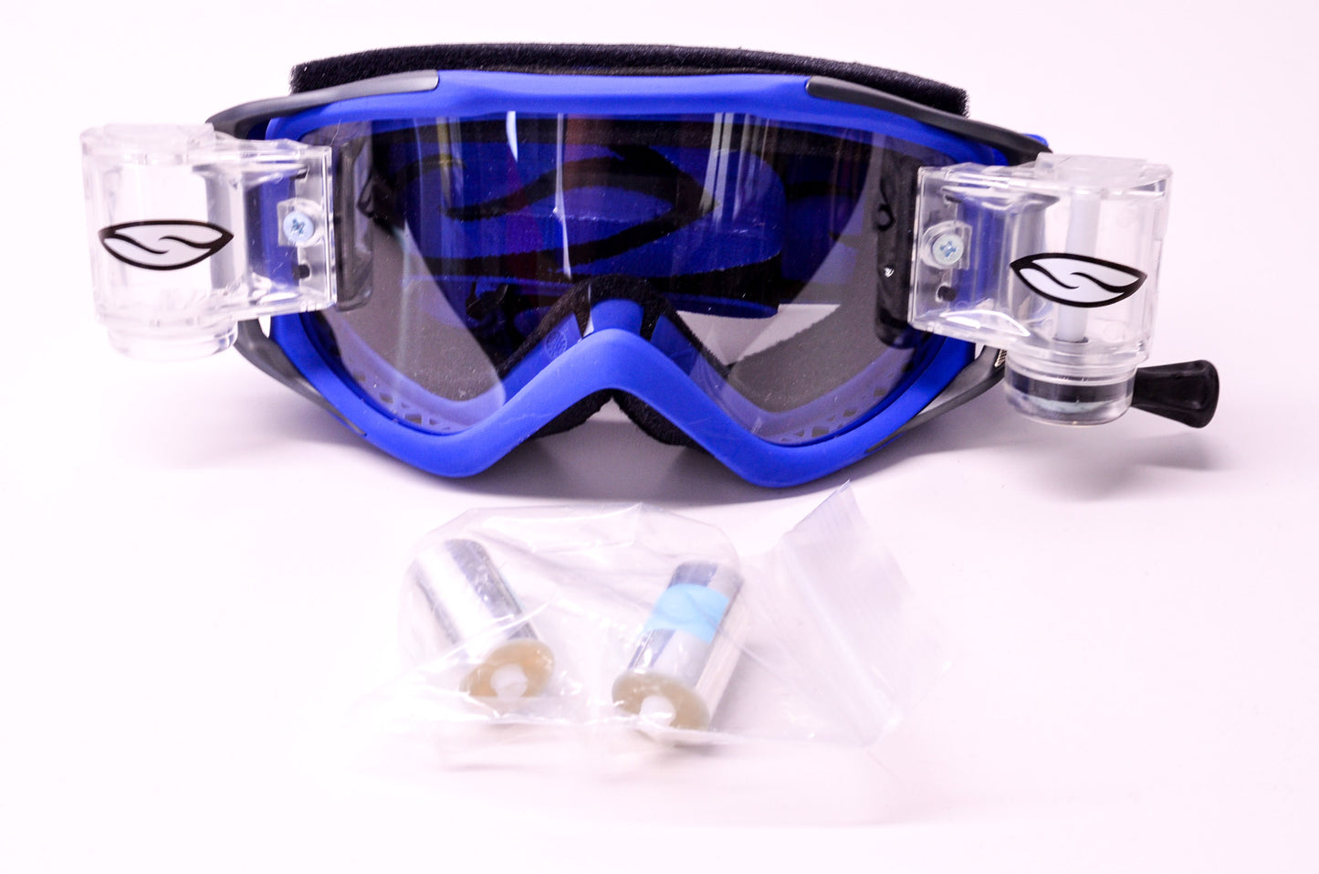 New Smith Fuel V.2 Racer Pack Series Clear Lens Blue Goggle NOS