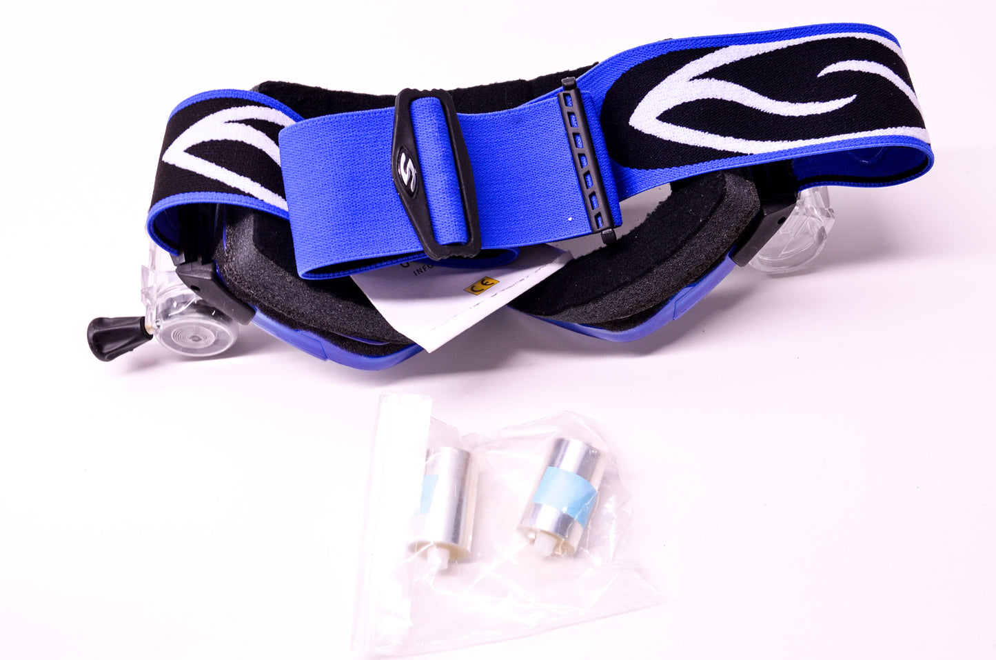 New Smith Intake Racer Pack Series Clear Lens Blue Goggle NOS