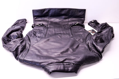 Ladies Genuine Leather Black Onyx Size Small Jacket NOS