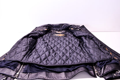 Ladies Genuine Leather Black Onyx Size Small Jacket NOS