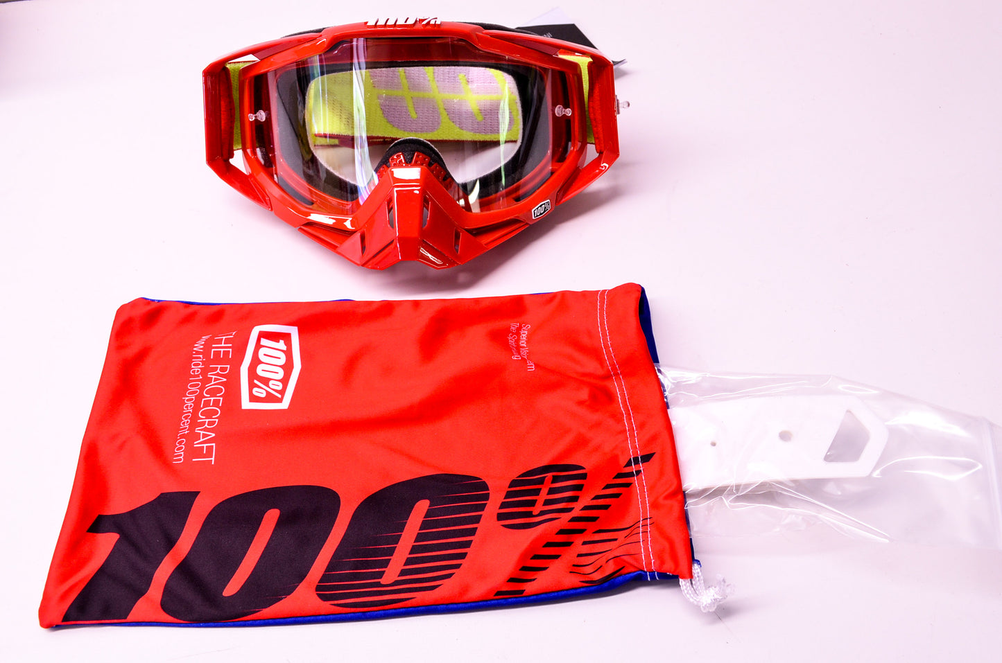 New 100 Percent The Racecraft Corvette Clear Lens Google NOS